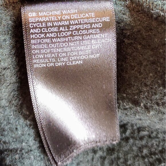 The North Face Full Zip Sweater Green Womens Size Medium Zip Pockets - Picture 10 of 10